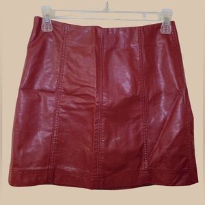 Newbury Kustom | Faux Leather Skirt. (Sm.)
